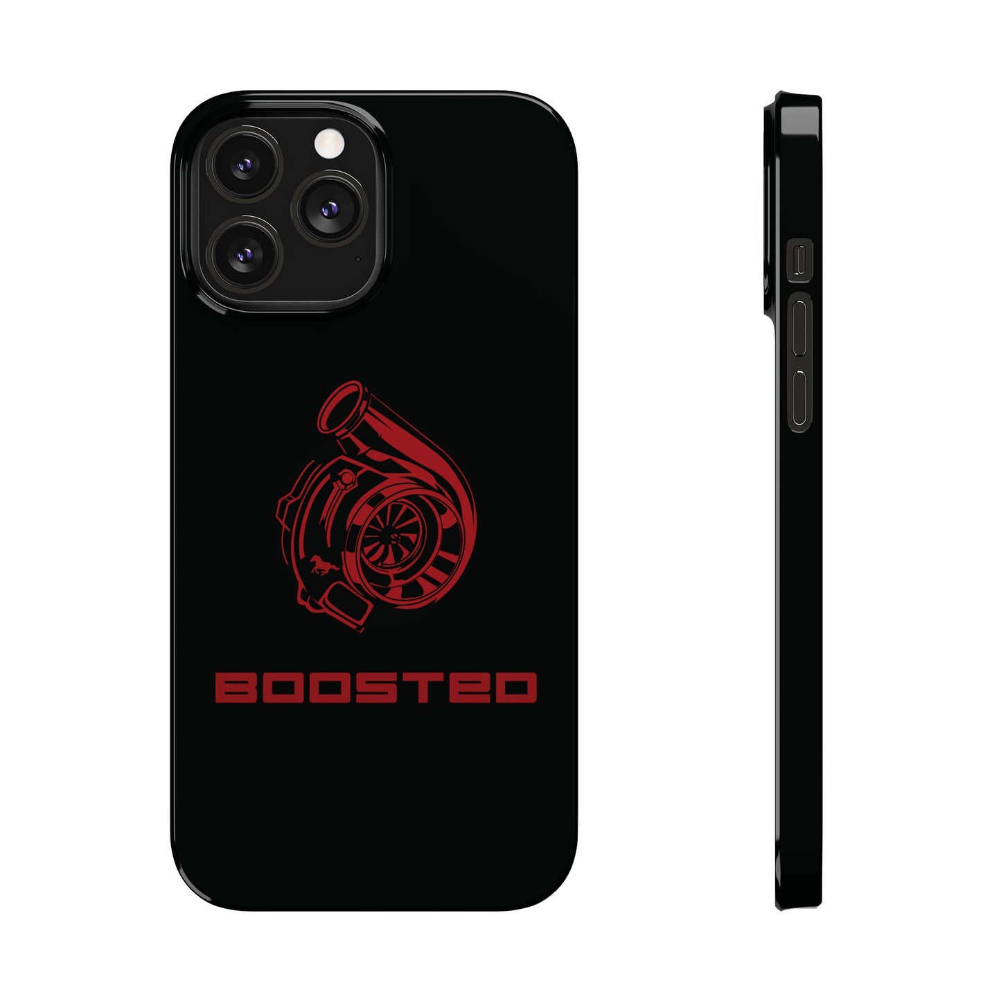 2015-2024 Mustang Boosted Badge - GT350 EcoBoost Emblem Slim Phone Cases