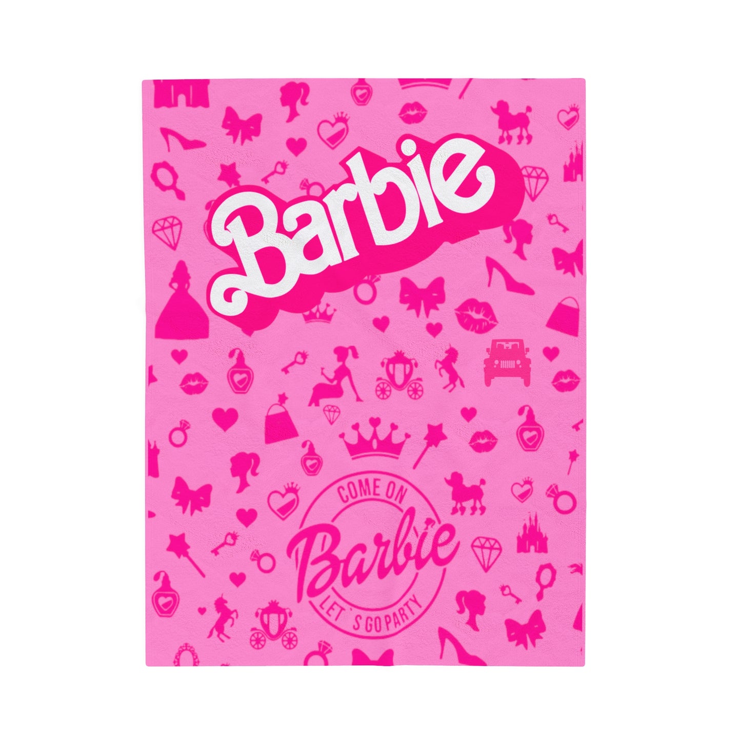 Barbie all over print blanket