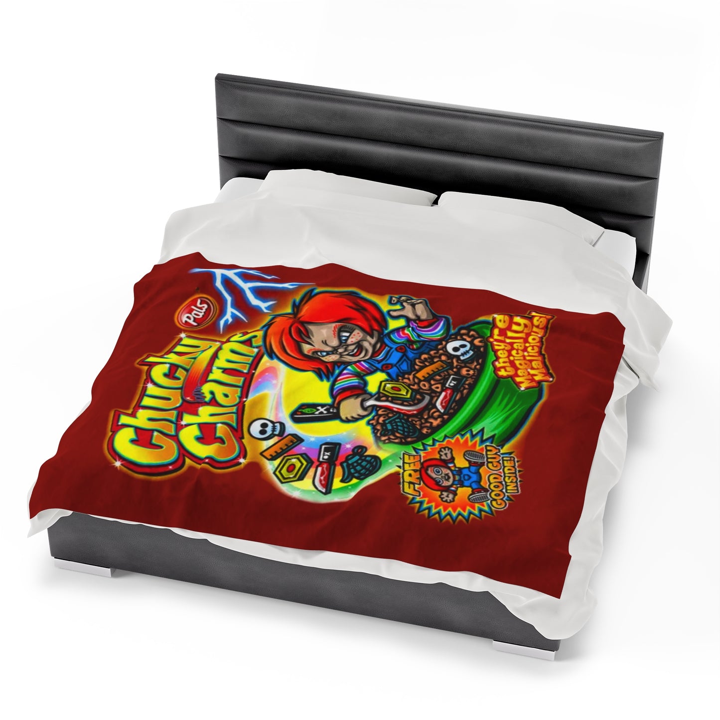 Chucky Charms Halloween Vintage Horror Film Blanket