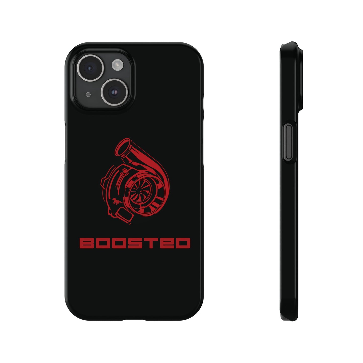 2015-2024 Mustang Boosted Badge - GT350 EcoBoost Emblem Slim Phone Cases