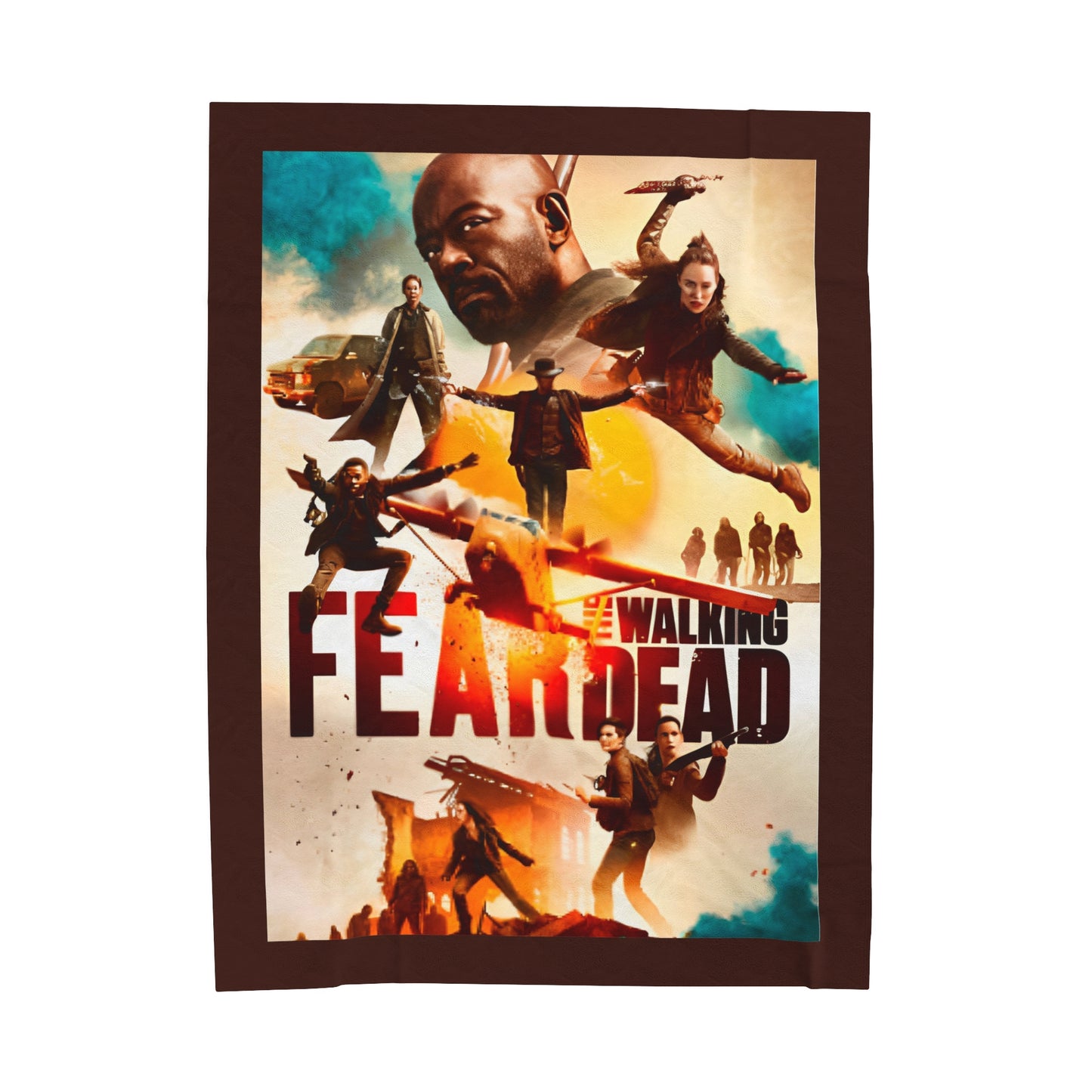 Fear the walking dead blanket, Ftwd merch, Alicia Clark, Morgan Jones