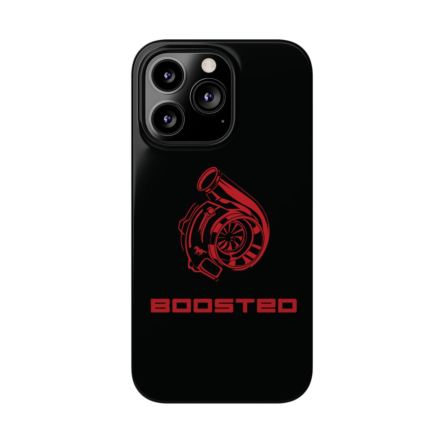 2015-2024 Mustang Boosted Badge - GT350 EcoBoost Emblem Slim Phone Cases