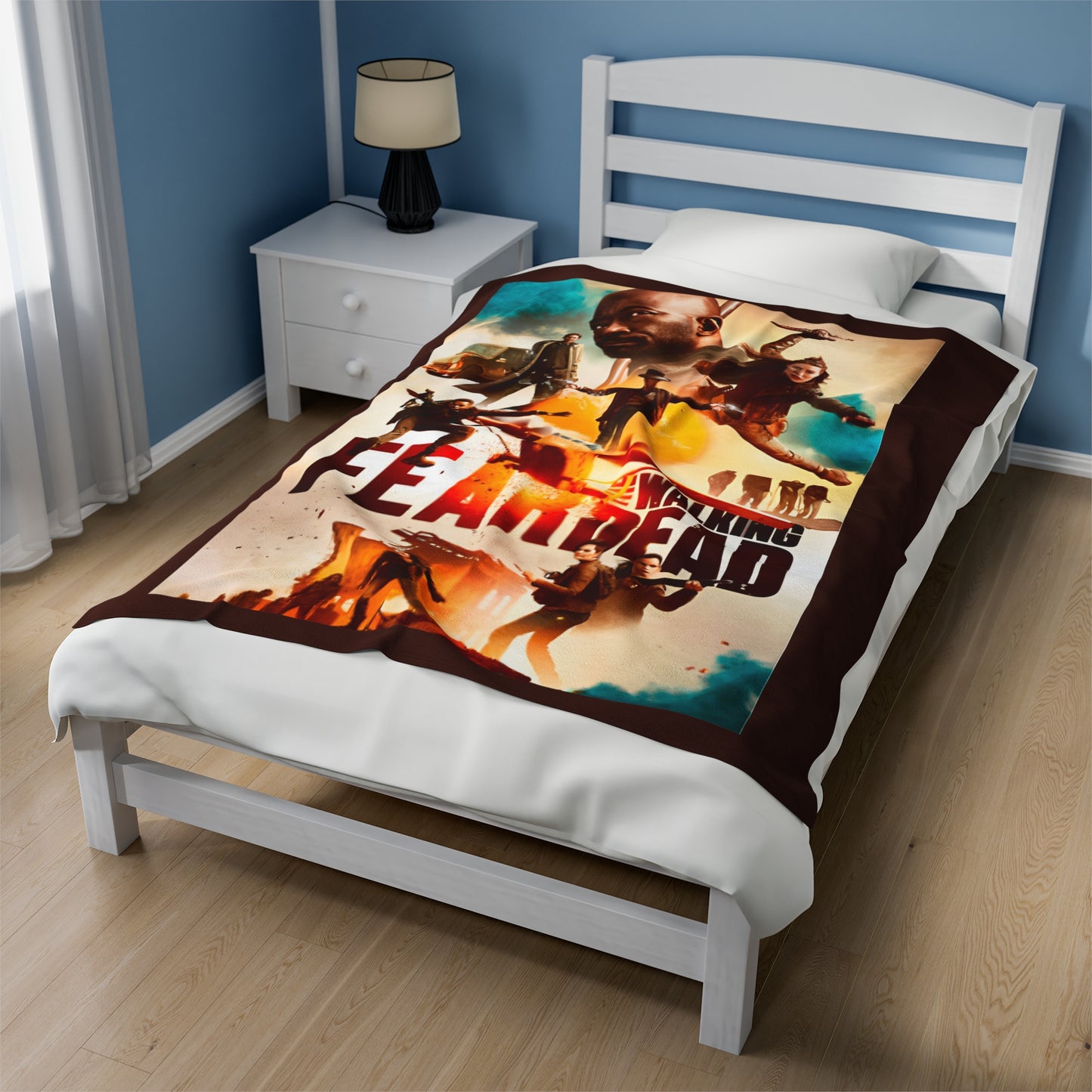 Fear the walking dead blanket, Ftwd merch, Alicia Clark, Morgan Jones