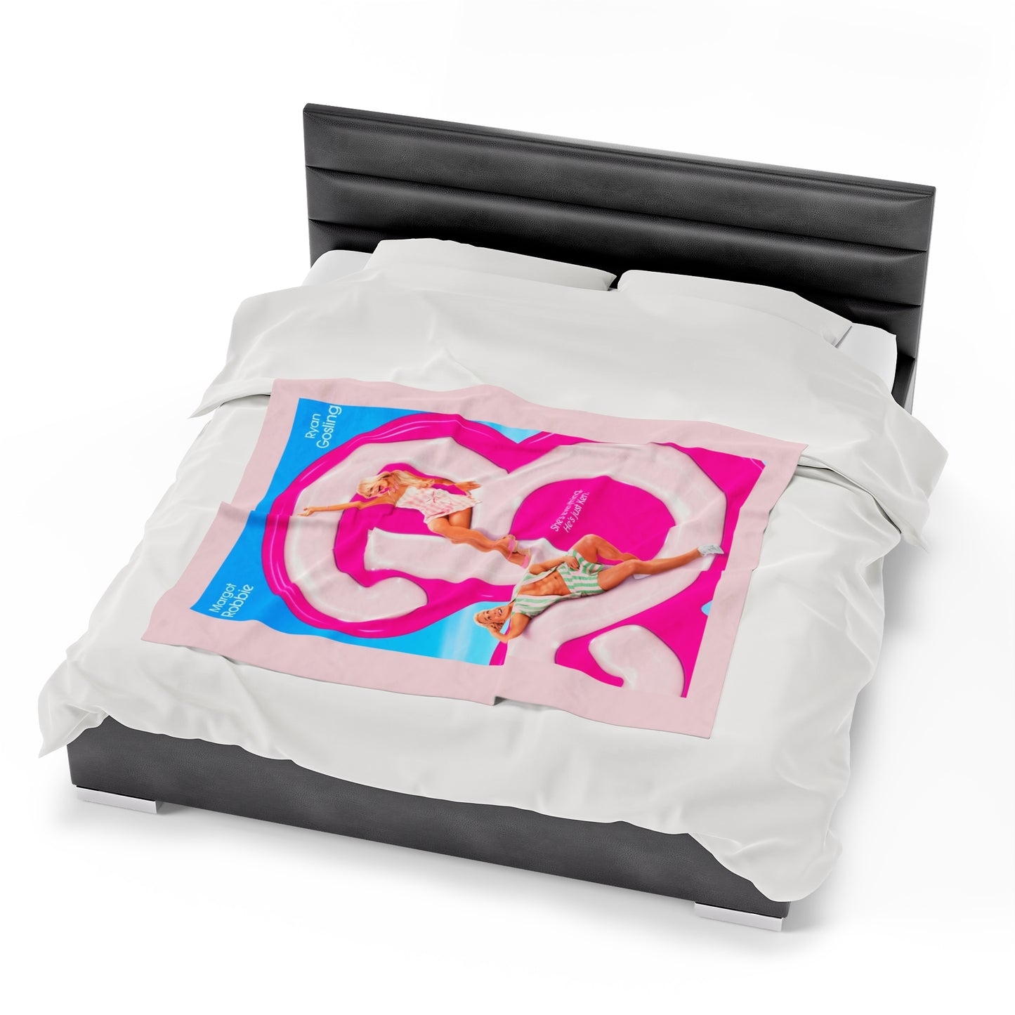 Barbie movie poster blanket, Barbie blanket