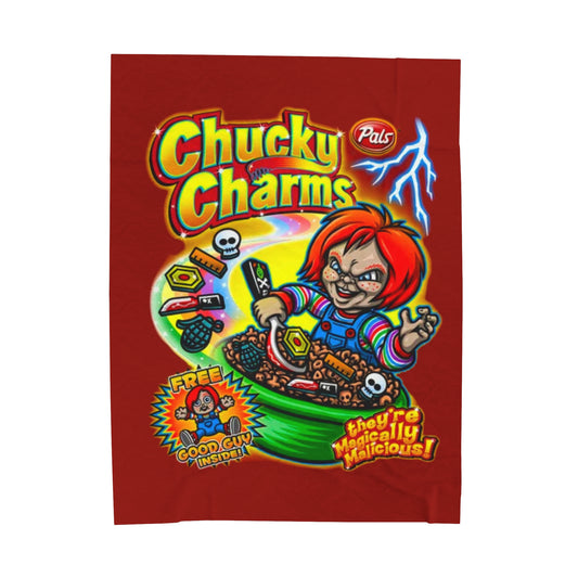 Chucky Charms Halloween Vintage Horror Film Blanket