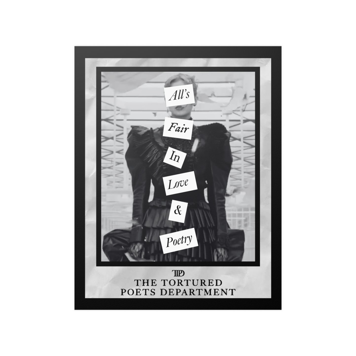 All's fair in love & poetry wall art poster