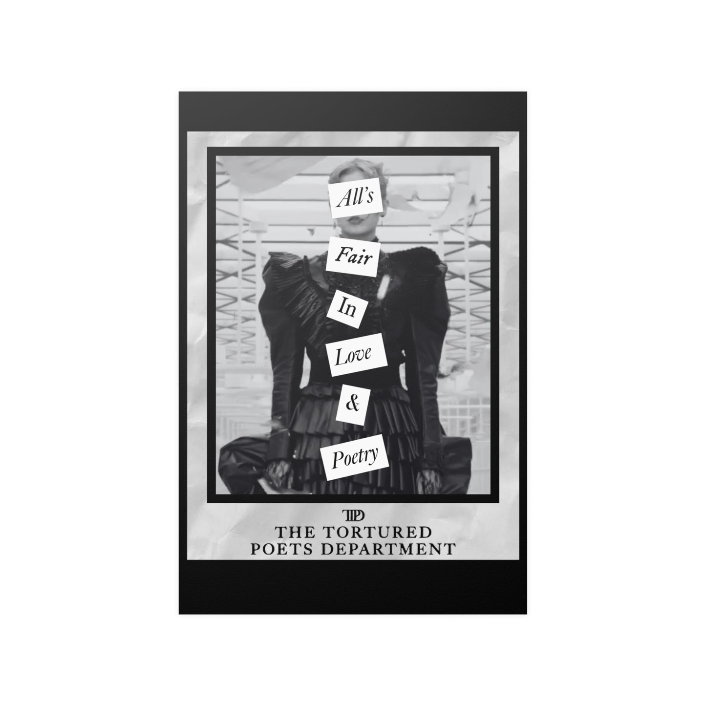 All's fair in love & poetry wall art poster