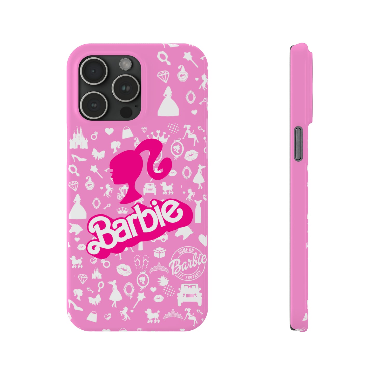 Barbie phone case, Barbie movie merch, Movie phone case, pink phone case