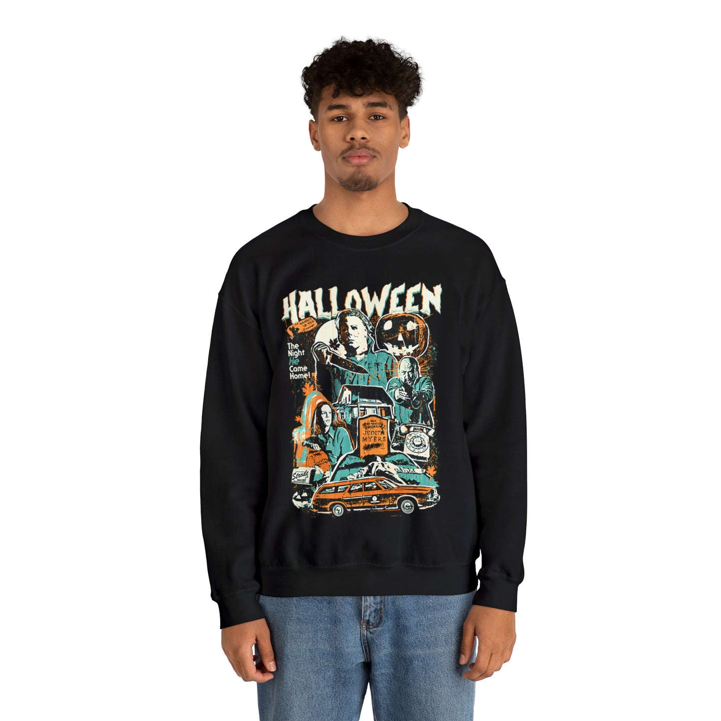 Vintage Horror Film Halloween Crewneck