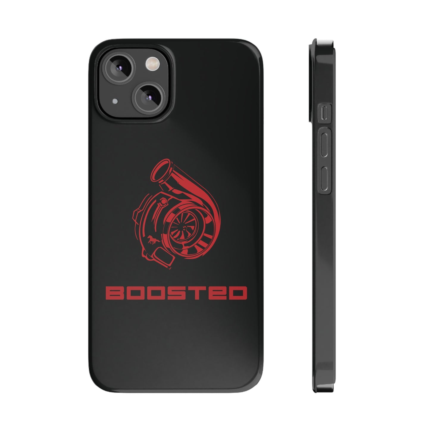 2015-2024 Mustang Boosted Badge - GT350 EcoBoost Emblem Slim Phone Cases