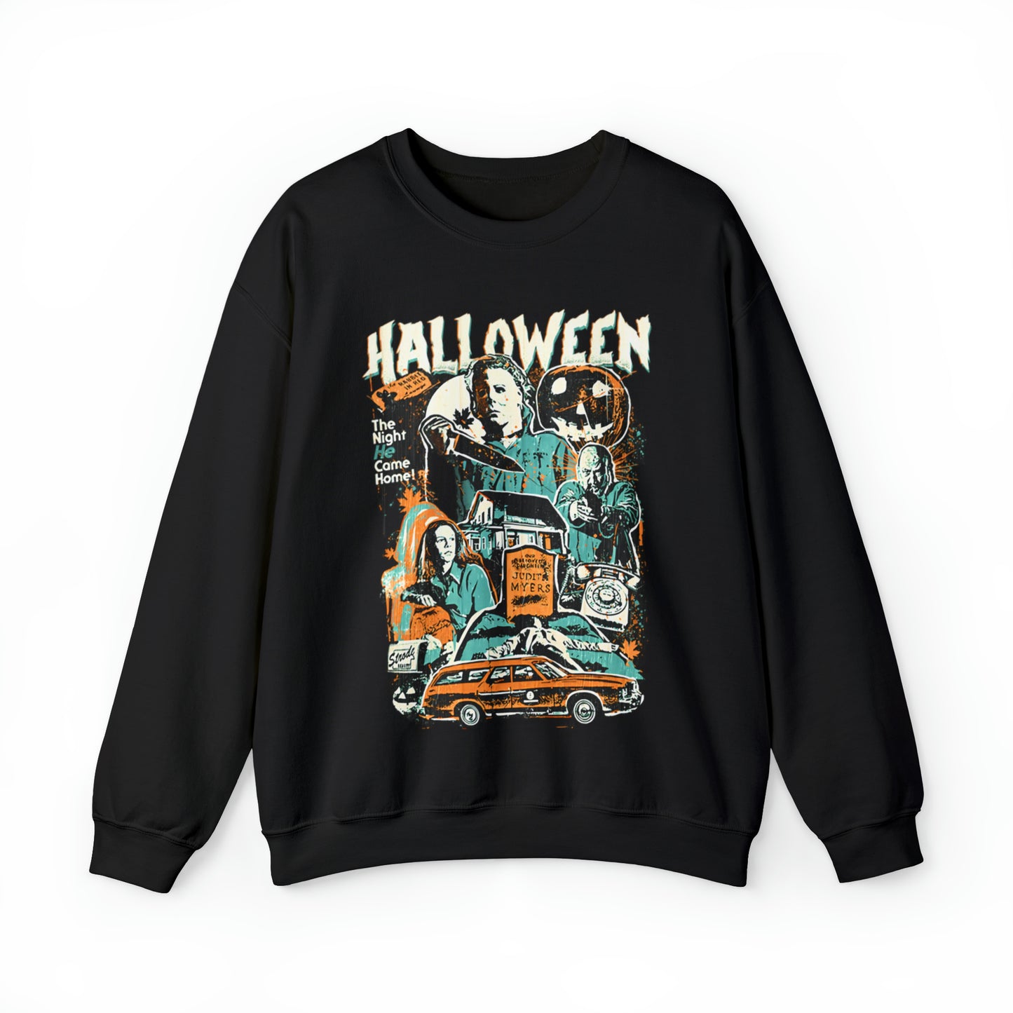 Vintage Horror Film Halloween Crewneck