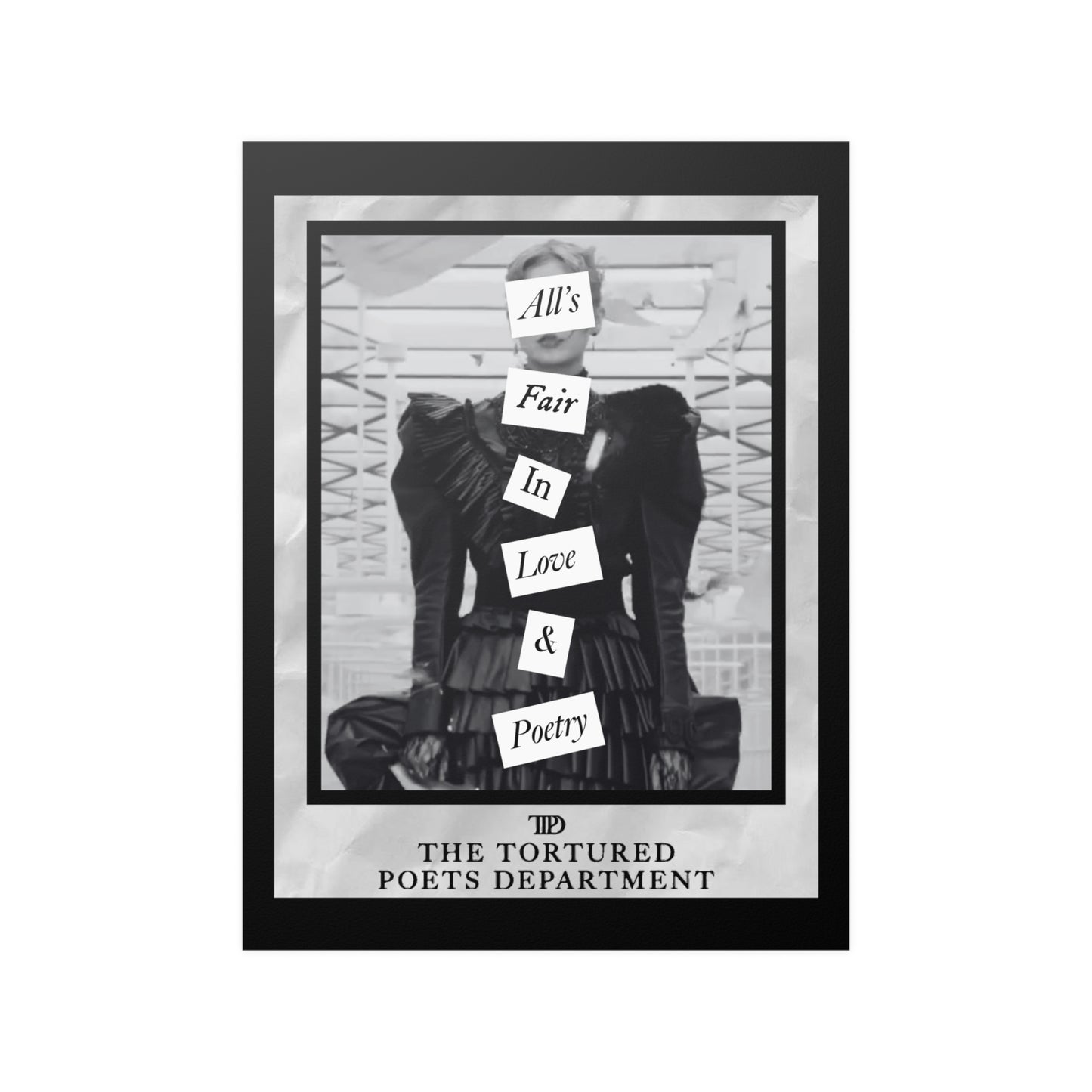 All's fair in love & poetry wall art poster