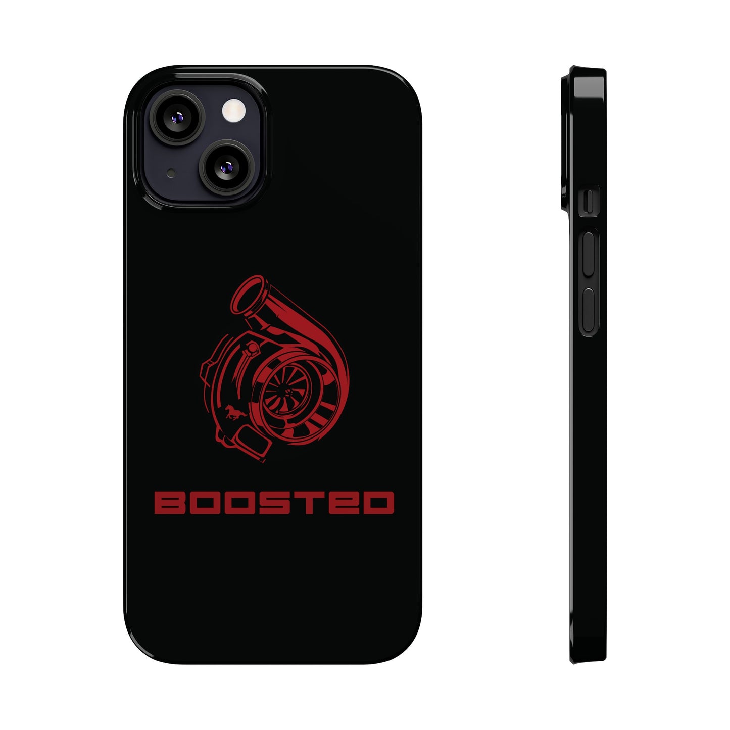 2015-2024 Mustang Boosted Badge - GT350 EcoBoost Emblem Slim Phone Cases