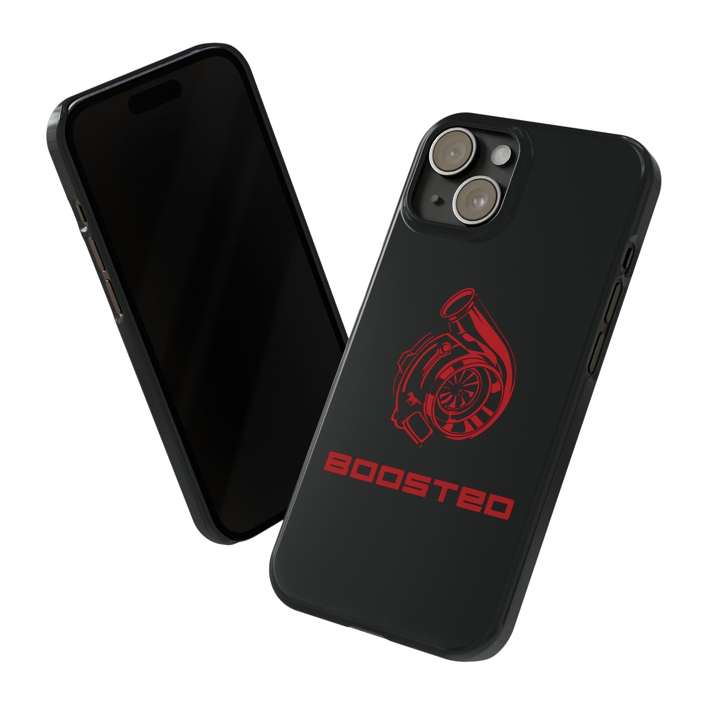 2015-2024 Mustang Boosted Badge - GT350 EcoBoost Emblem Slim Phone Cases