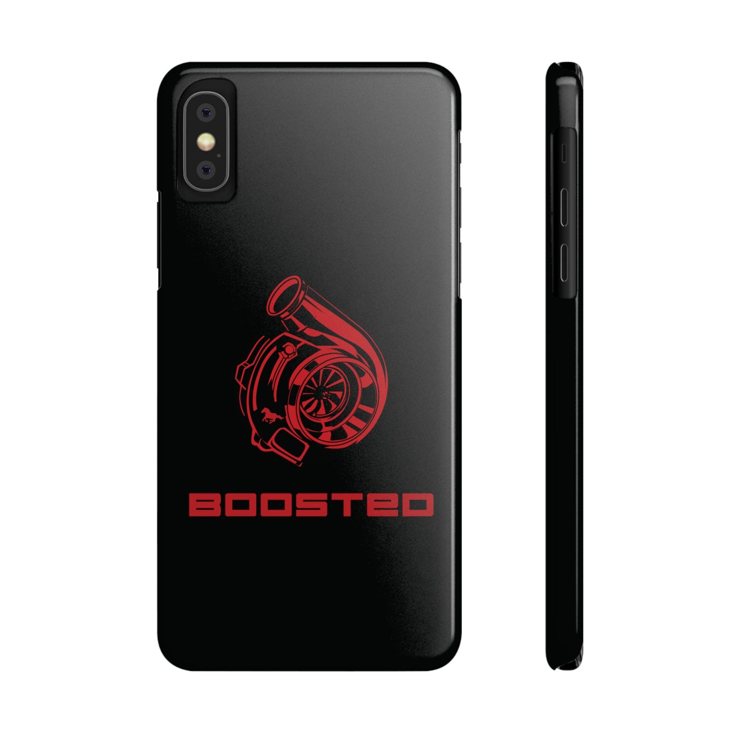 2015-2024 Mustang Boosted Badge - GT350 EcoBoost Emblem Slim Phone Cases