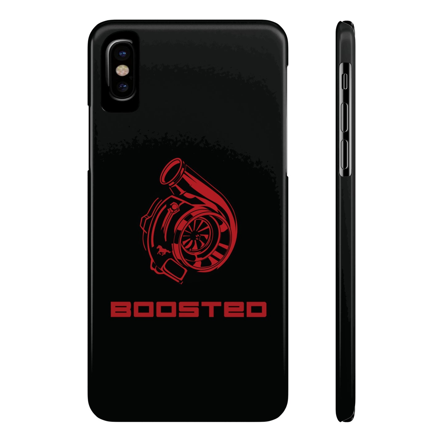 2015-2024 Mustang Boosted Badge - GT350 EcoBoost Emblem Slim Phone Cases