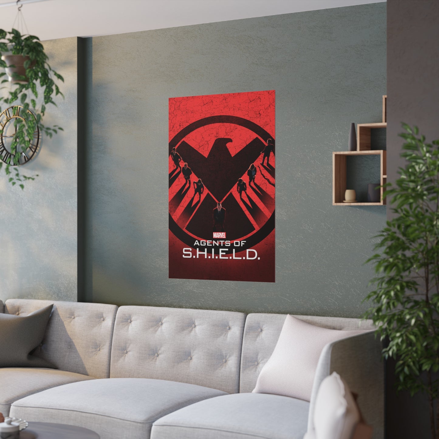 Agents of shield poster, Agents of S.h.i.e.l.d wall art, Aos tv show poster, Daisy johnson Quake