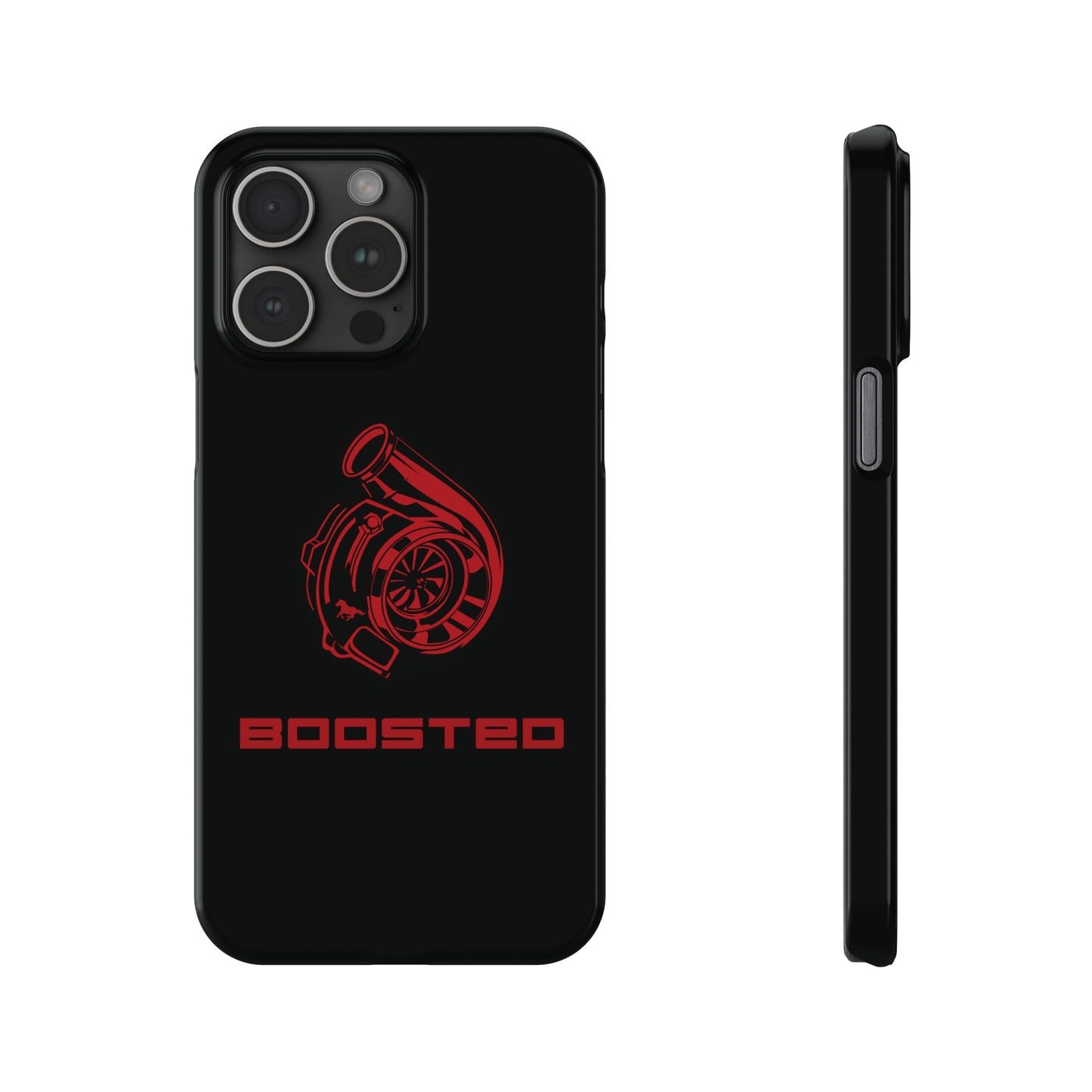 2015-2024 Mustang Boosted Badge - GT350 EcoBoost Emblem Slim Phone Cases