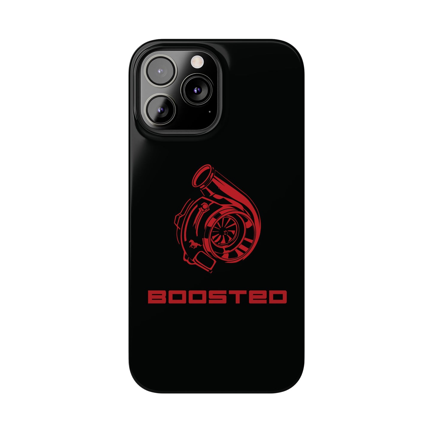 2015-2024 Mustang Boosted Badge - GT350 EcoBoost Emblem Slim Phone Cases