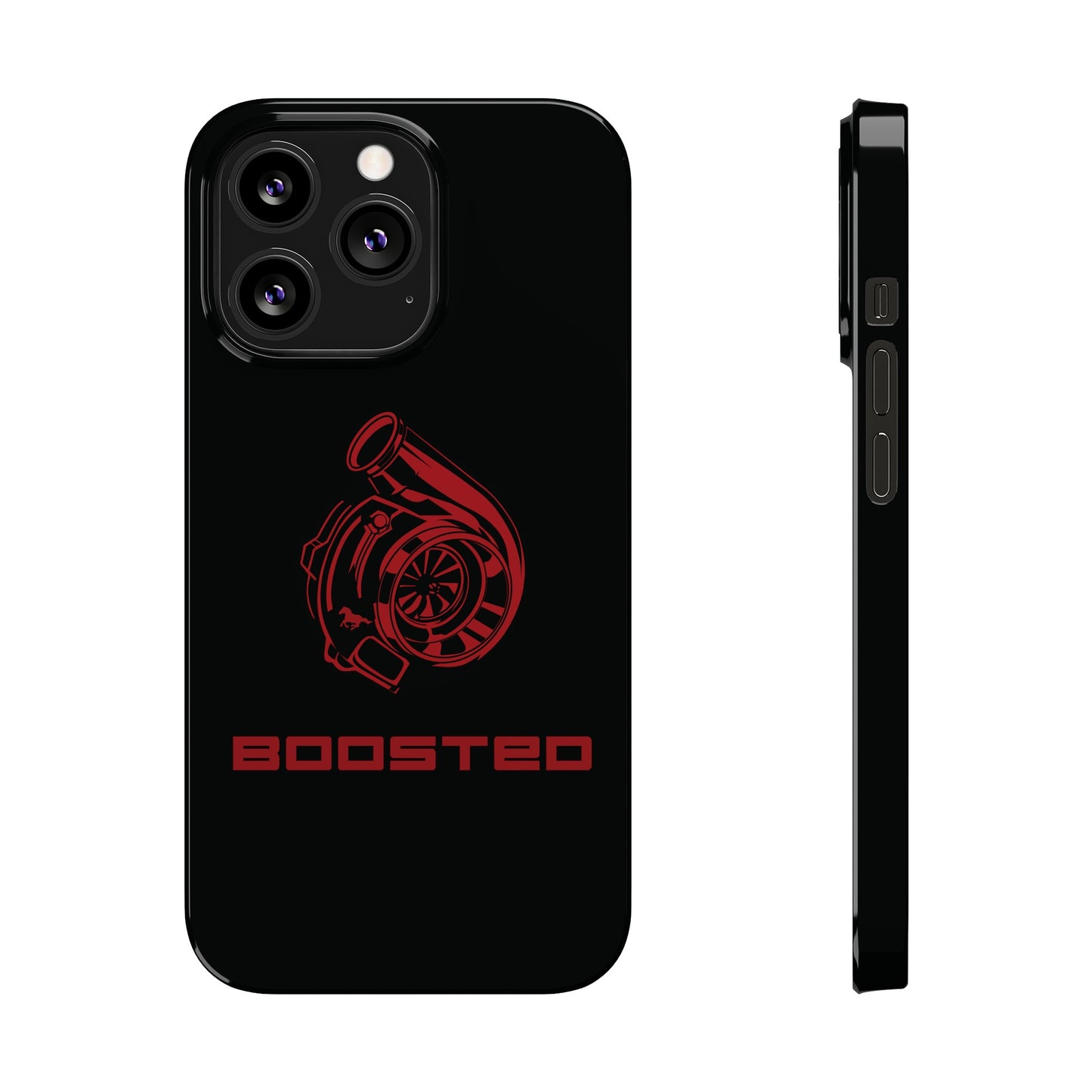 2015-2024 Mustang Boosted Badge - GT350 EcoBoost Emblem Slim Phone Cases