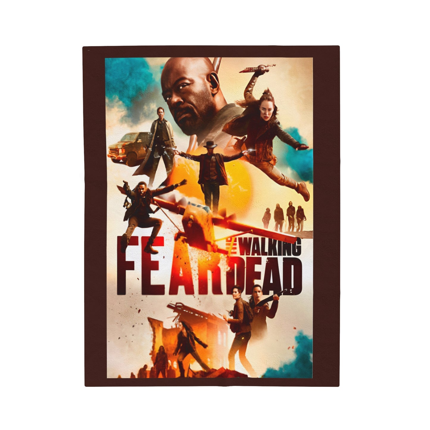 Fear the walking dead blanket, Ftwd merch, Alicia Clark, Morgan Jones