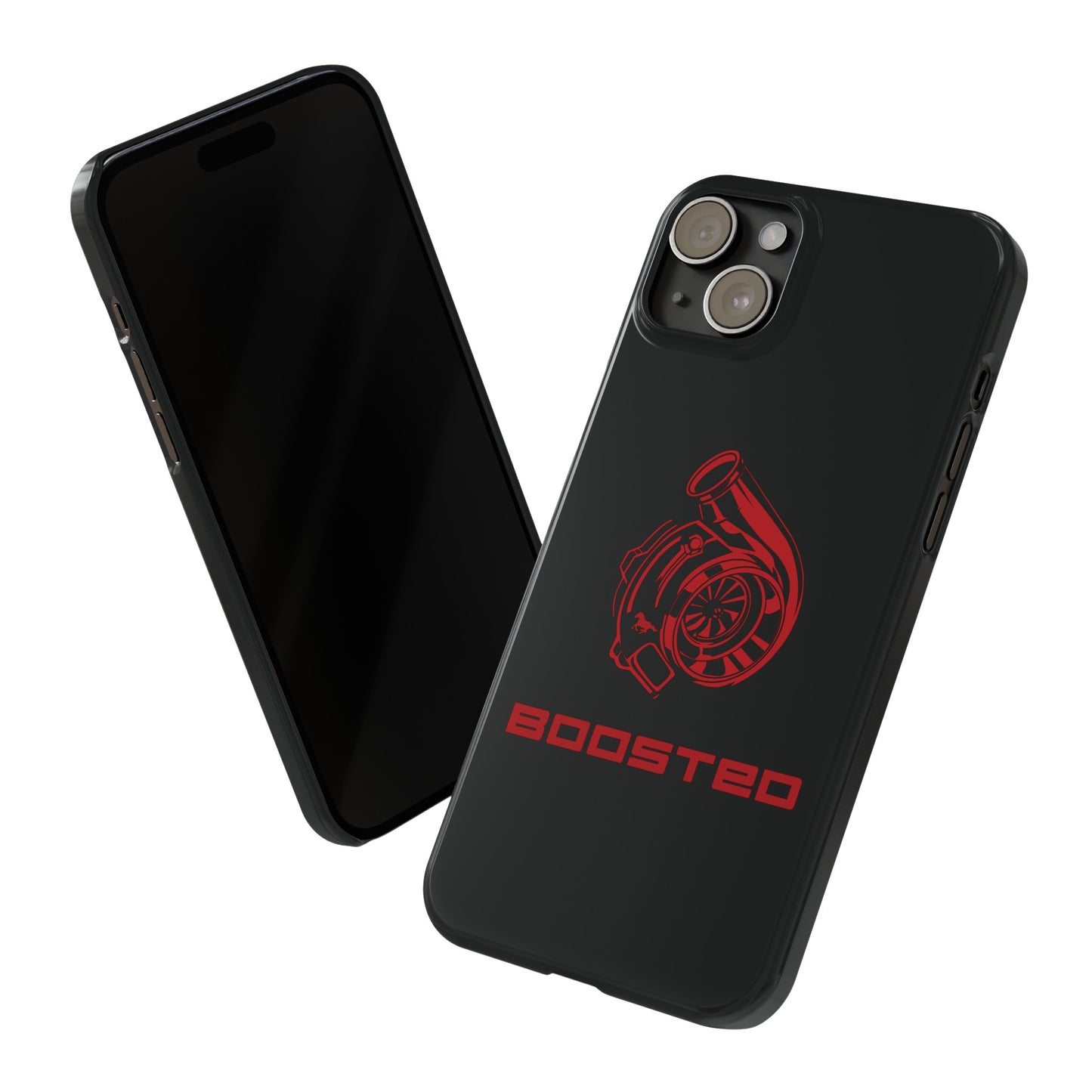 2015-2024 Mustang Boosted Badge - GT350 EcoBoost Emblem Slim Phone Cases