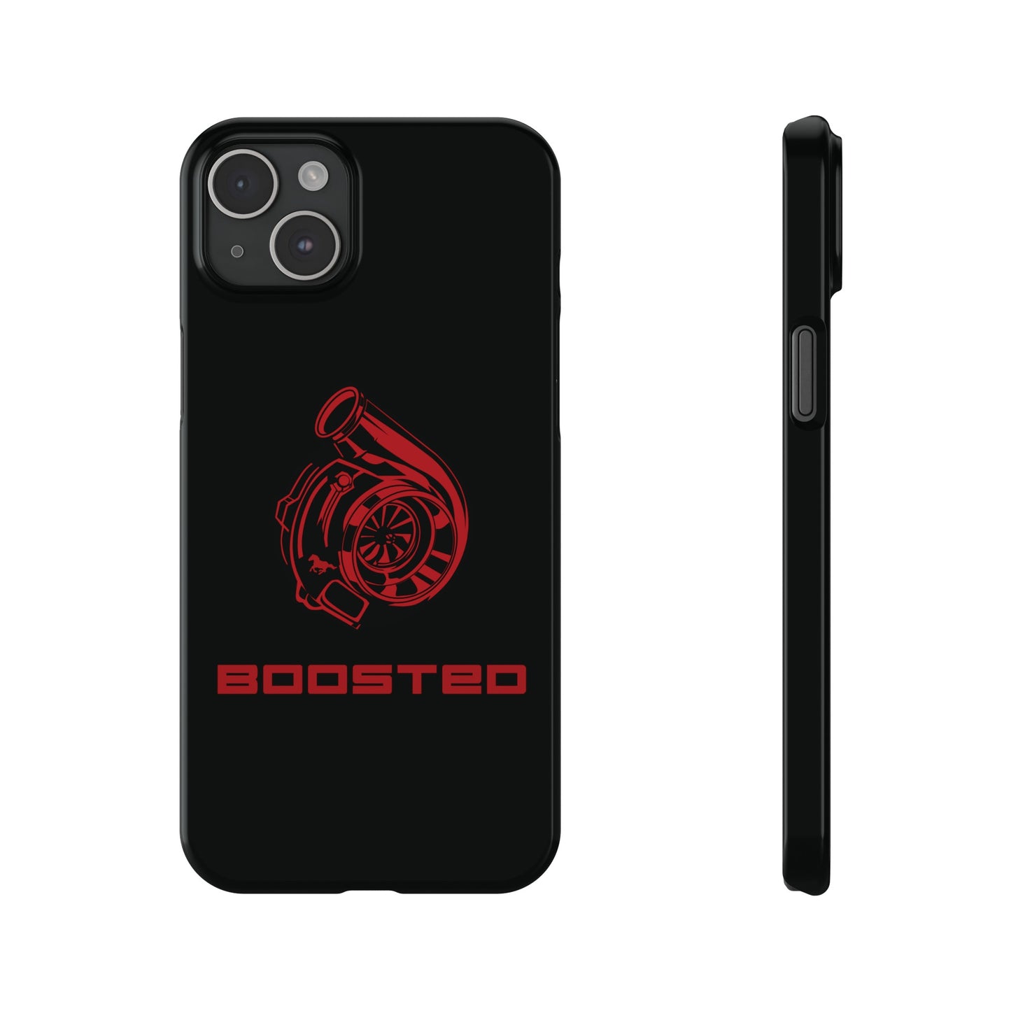 2015-2024 Mustang Boosted Badge - GT350 EcoBoost Emblem Slim Phone Cases