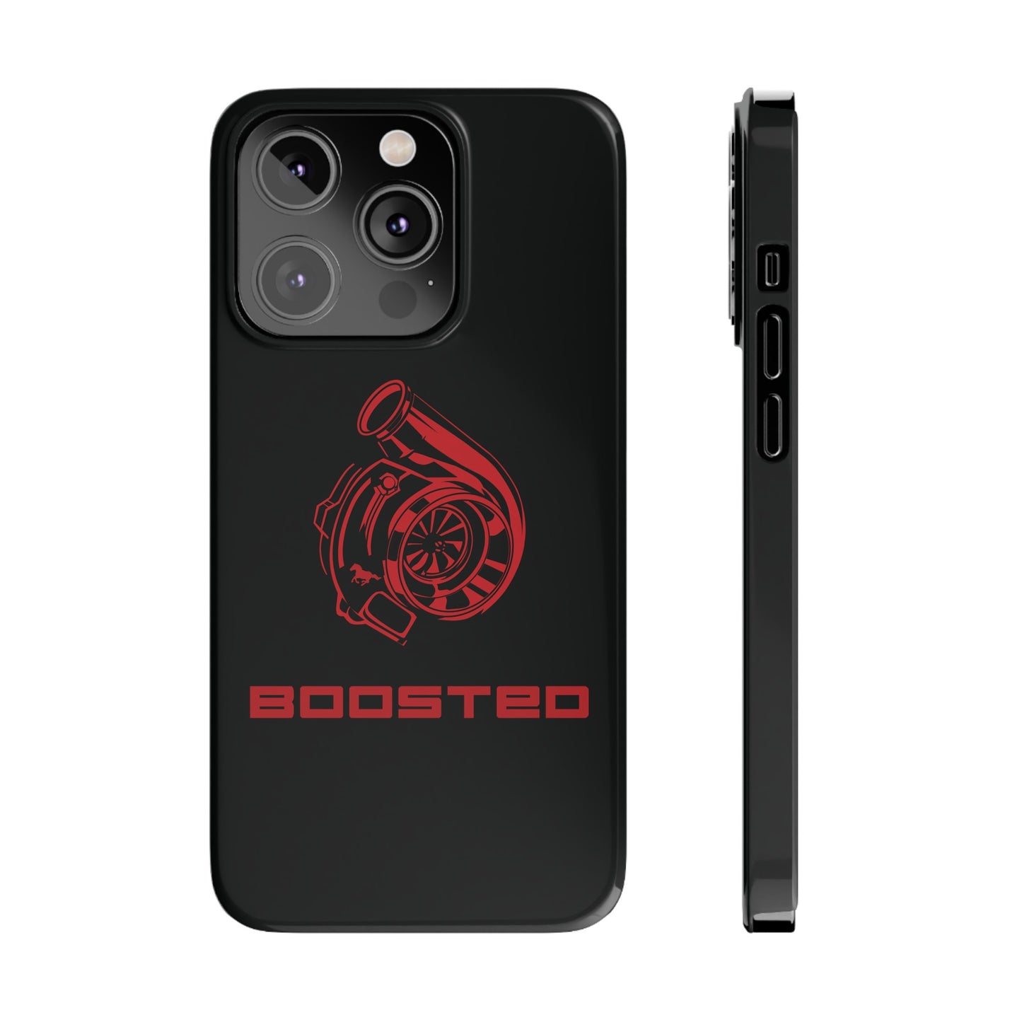 2015-2024 Mustang Boosted Badge - GT350 EcoBoost Emblem Slim Phone Cases