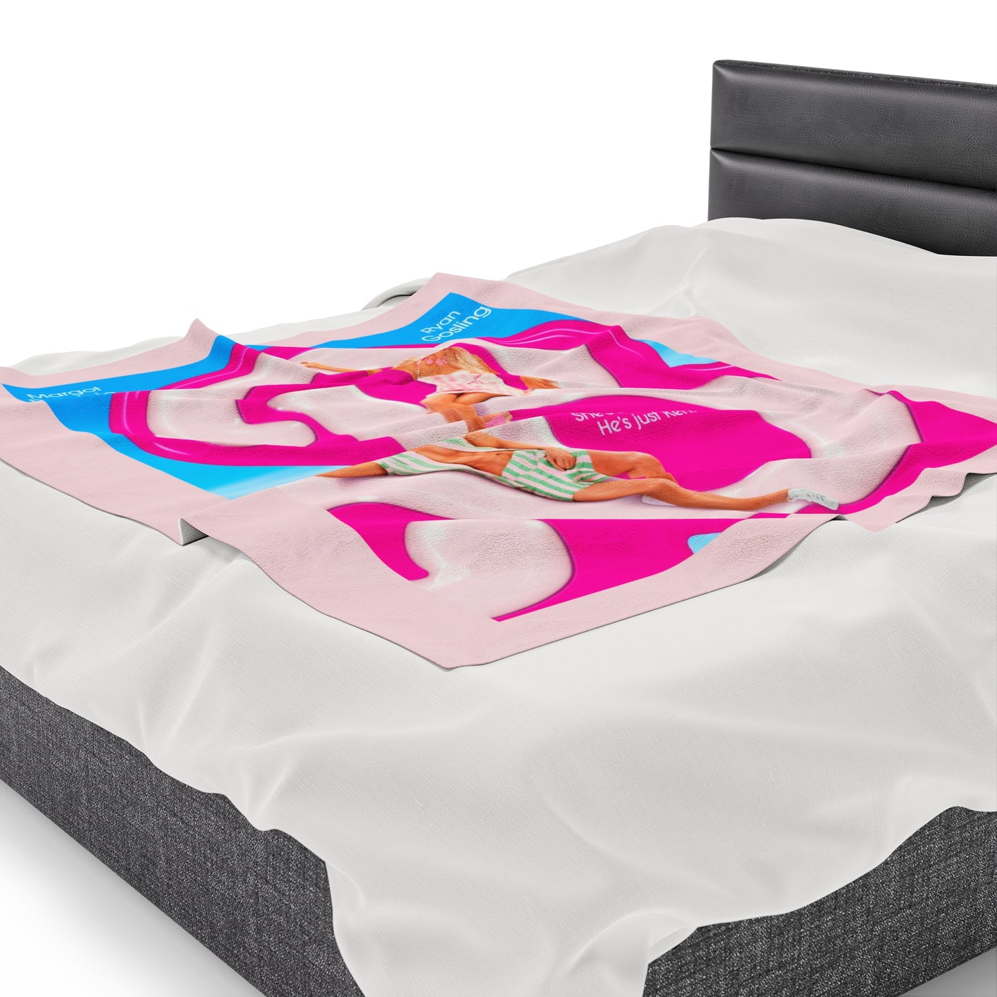 Barbie movie poster blanket, Barbie blanket