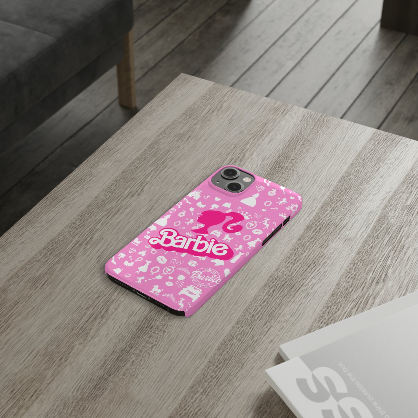 Barbie phone case, Barbie movie merch, Movie phone case, pink phone case