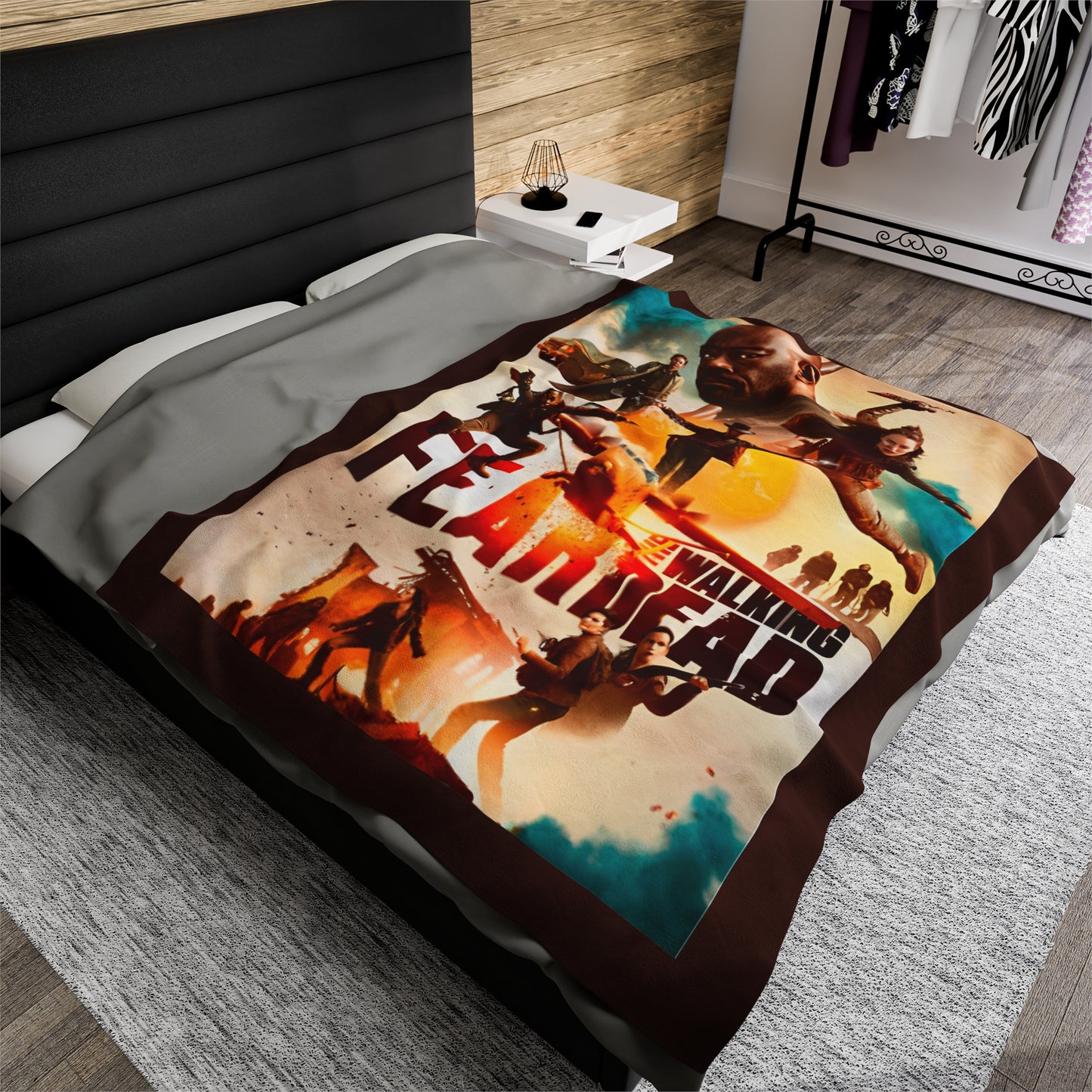 Fear the walking dead blanket, Ftwd merch, Alicia Clark, Morgan Jones