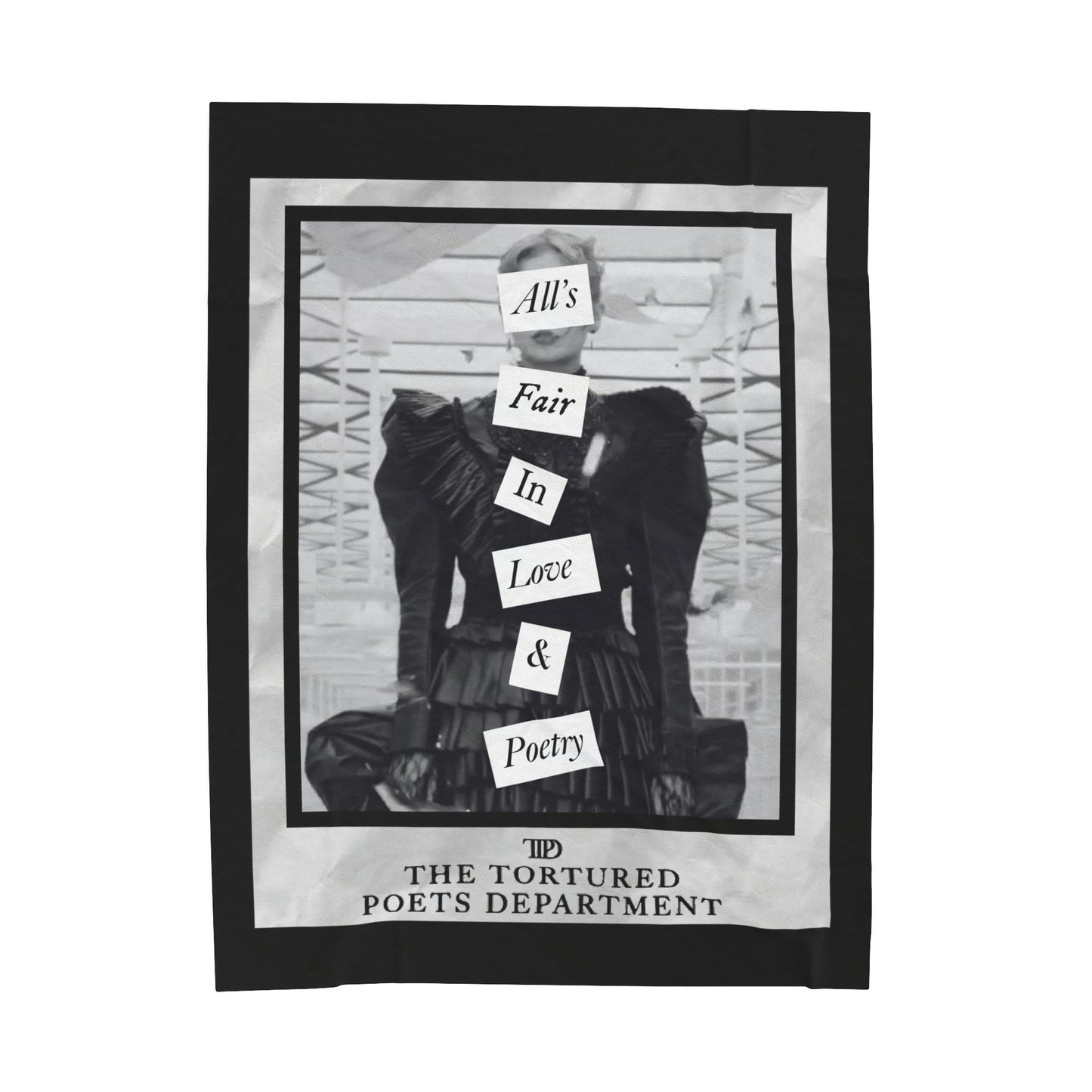 All's Fair in love & Poetry Magazine style Velveteen Plush Blanket