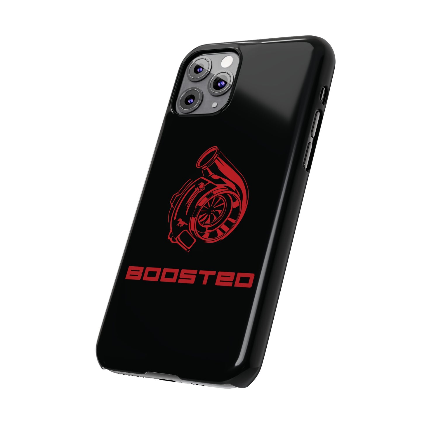 2015-2024 Mustang Boosted Badge - GT350 EcoBoost Emblem Slim Phone Cases