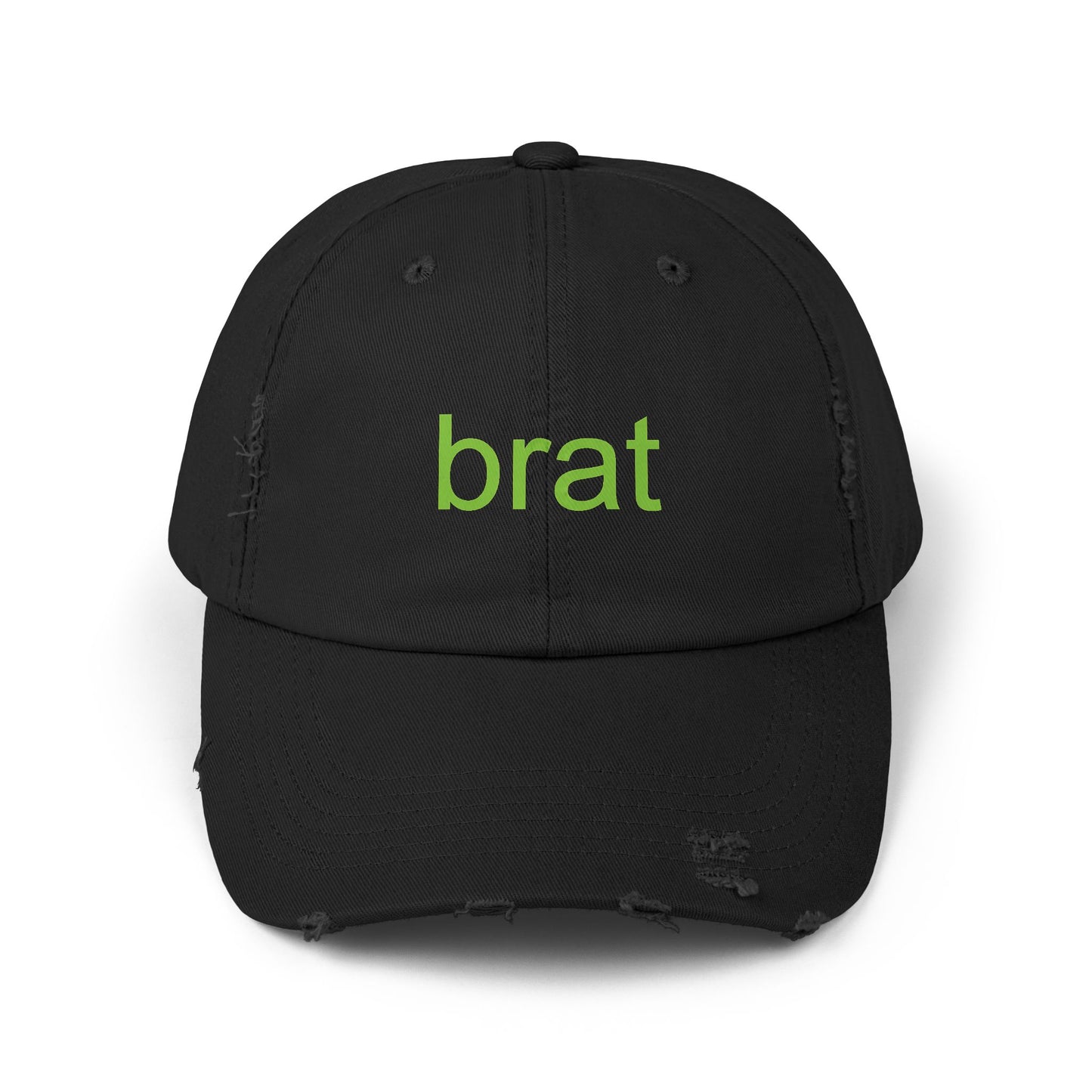 Brat Unisex Distressed Cap