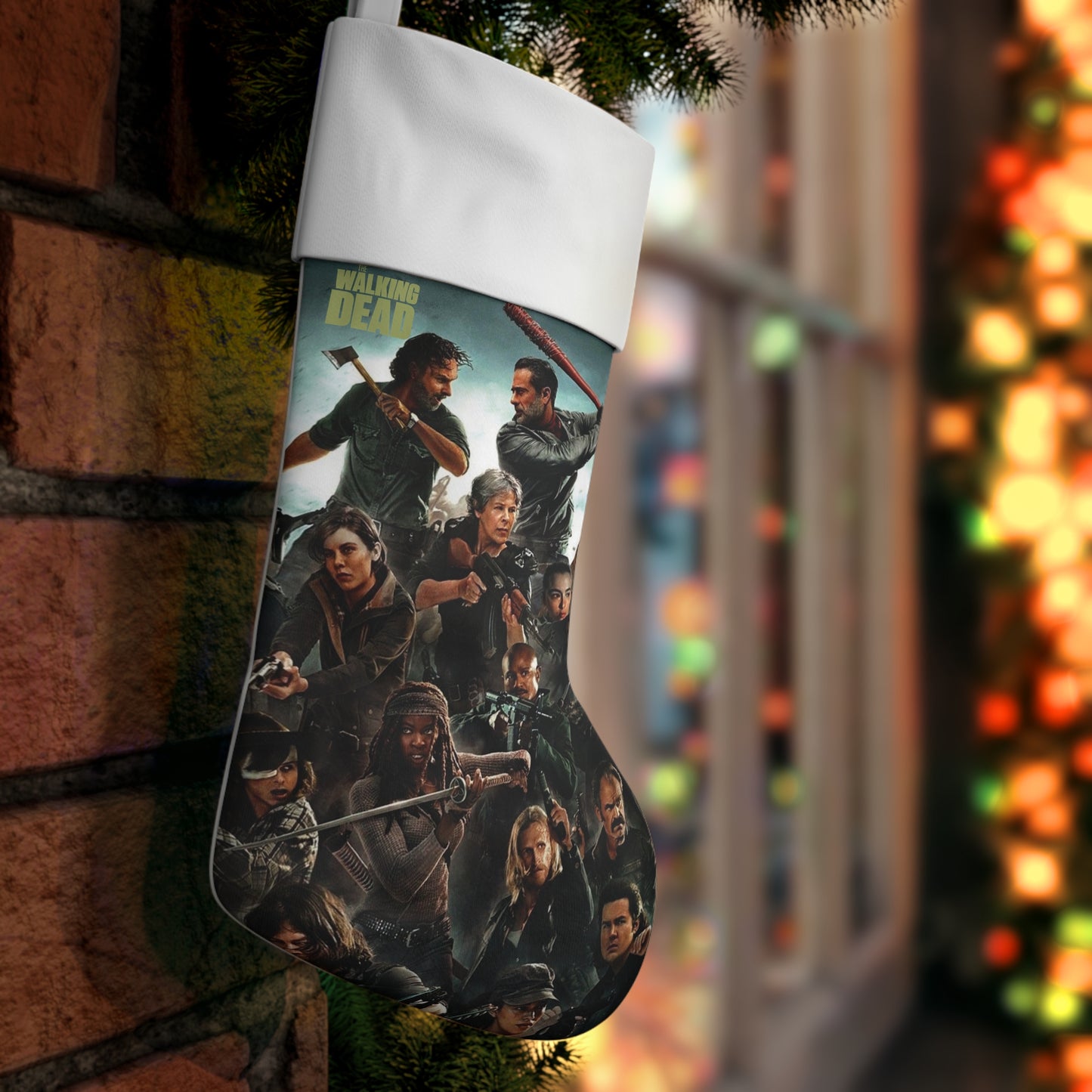 Walking dead Finale Christmas Holiday Stocking, Walking dead christmas