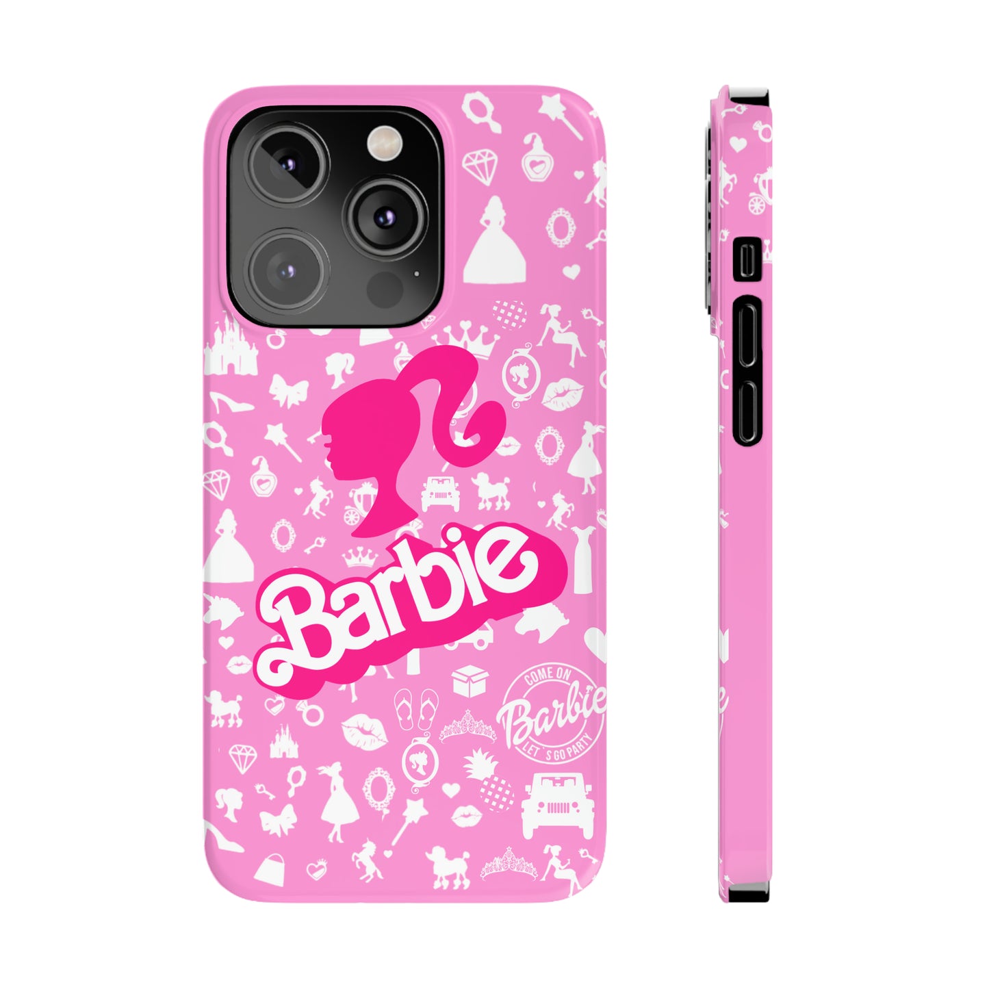 Barbie phone case, Barbie movie merch, Movie phone case, pink phone case