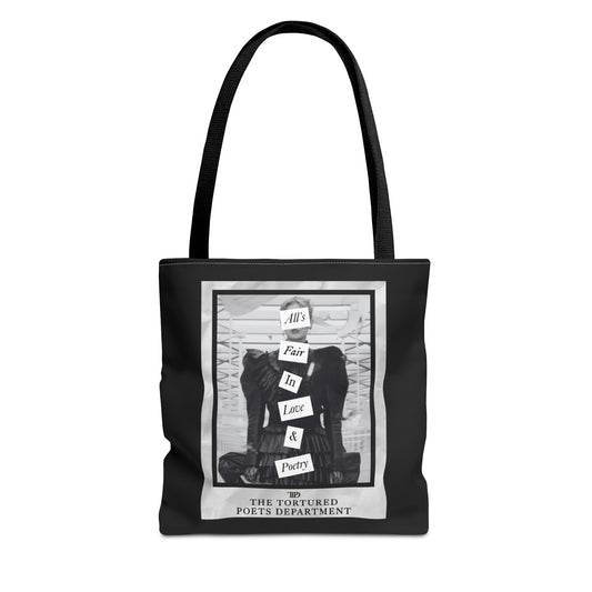 All is fair in love and poetry tote bag