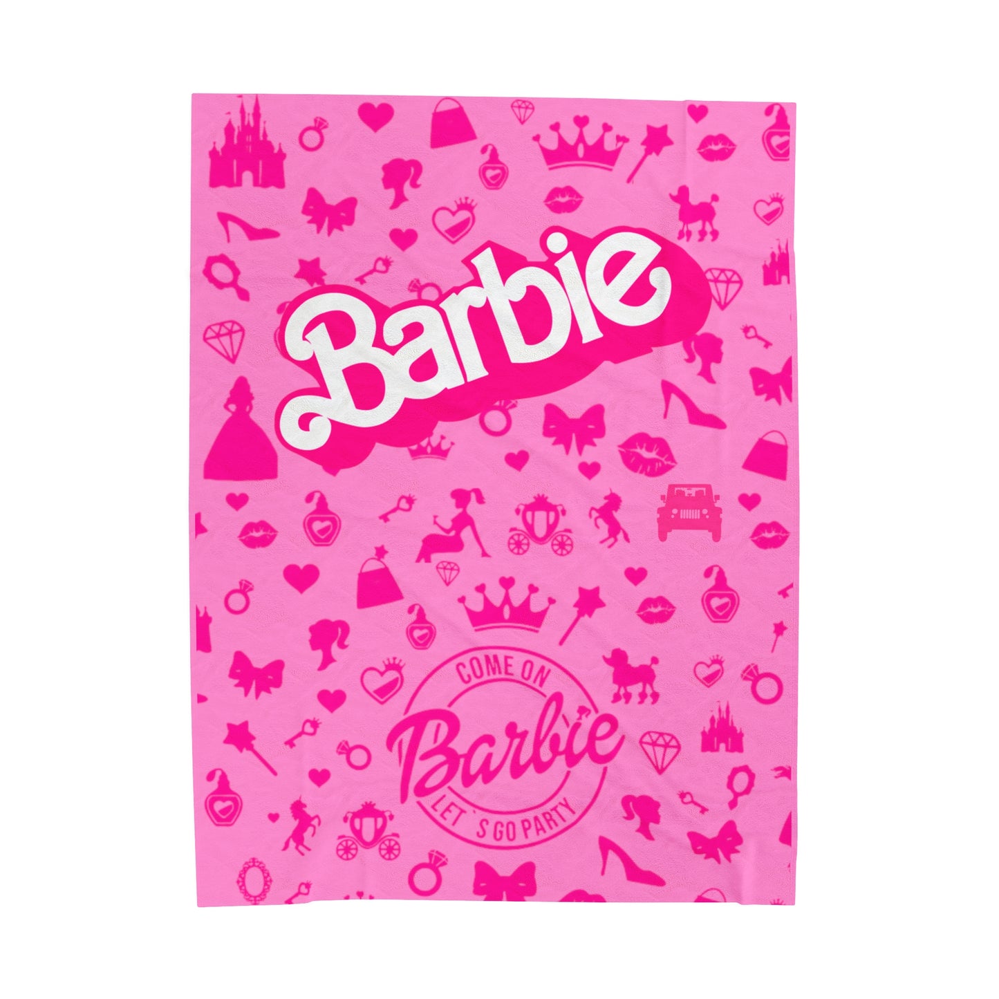 Barbie all over print blanket