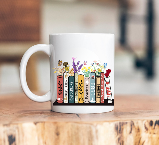 Albums as books coffee mug