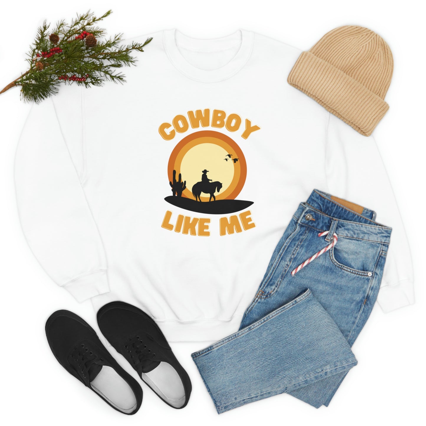 Cowboy like me crewneck sweatshirt