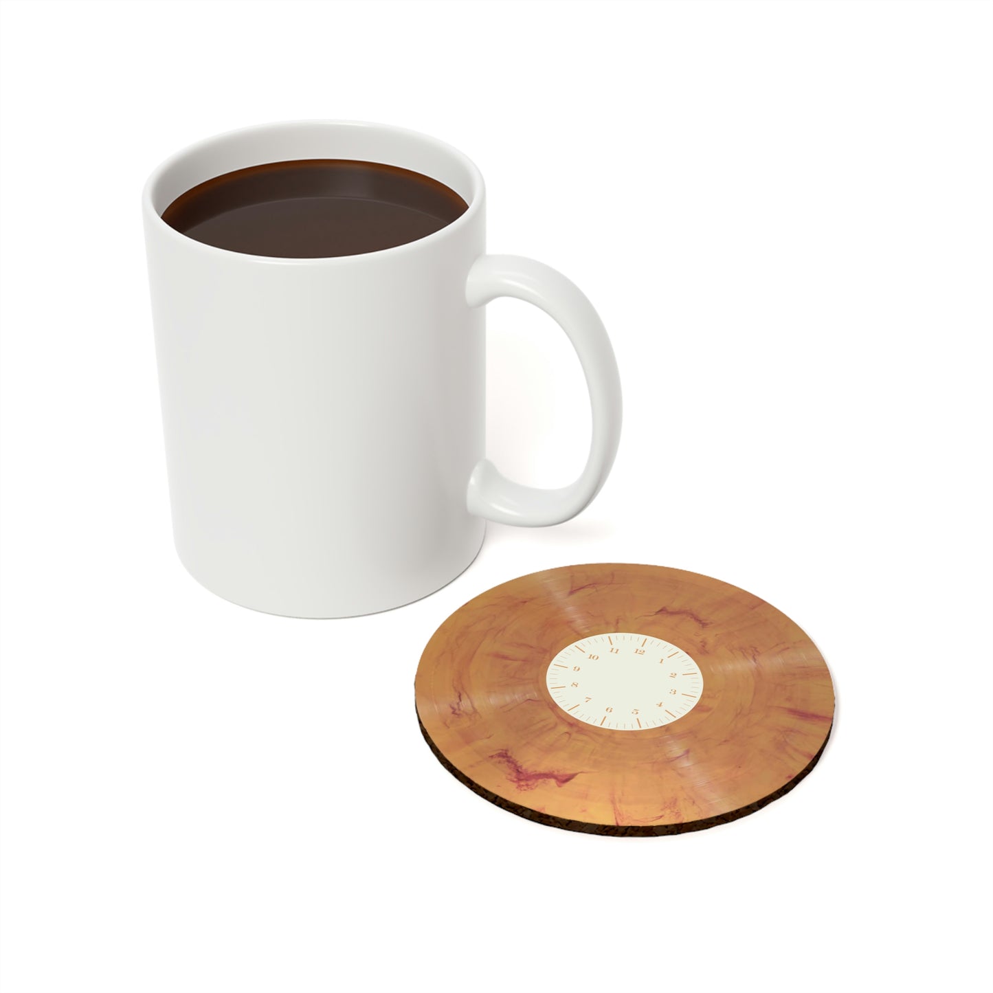 Blood Moon Vinyl Round Drink Coaster