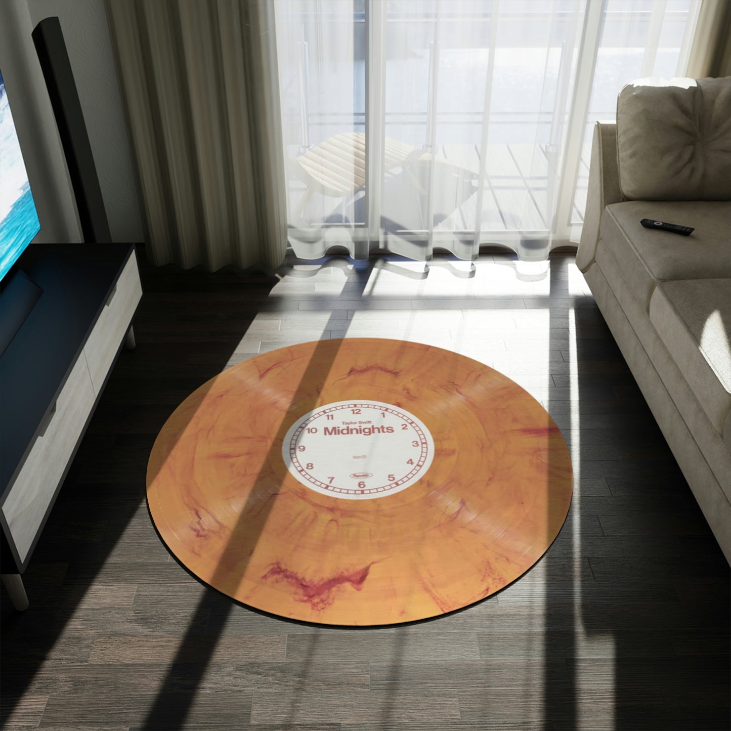 Blood Moon Edition Vinyl Inspired Custom ROUND RUG