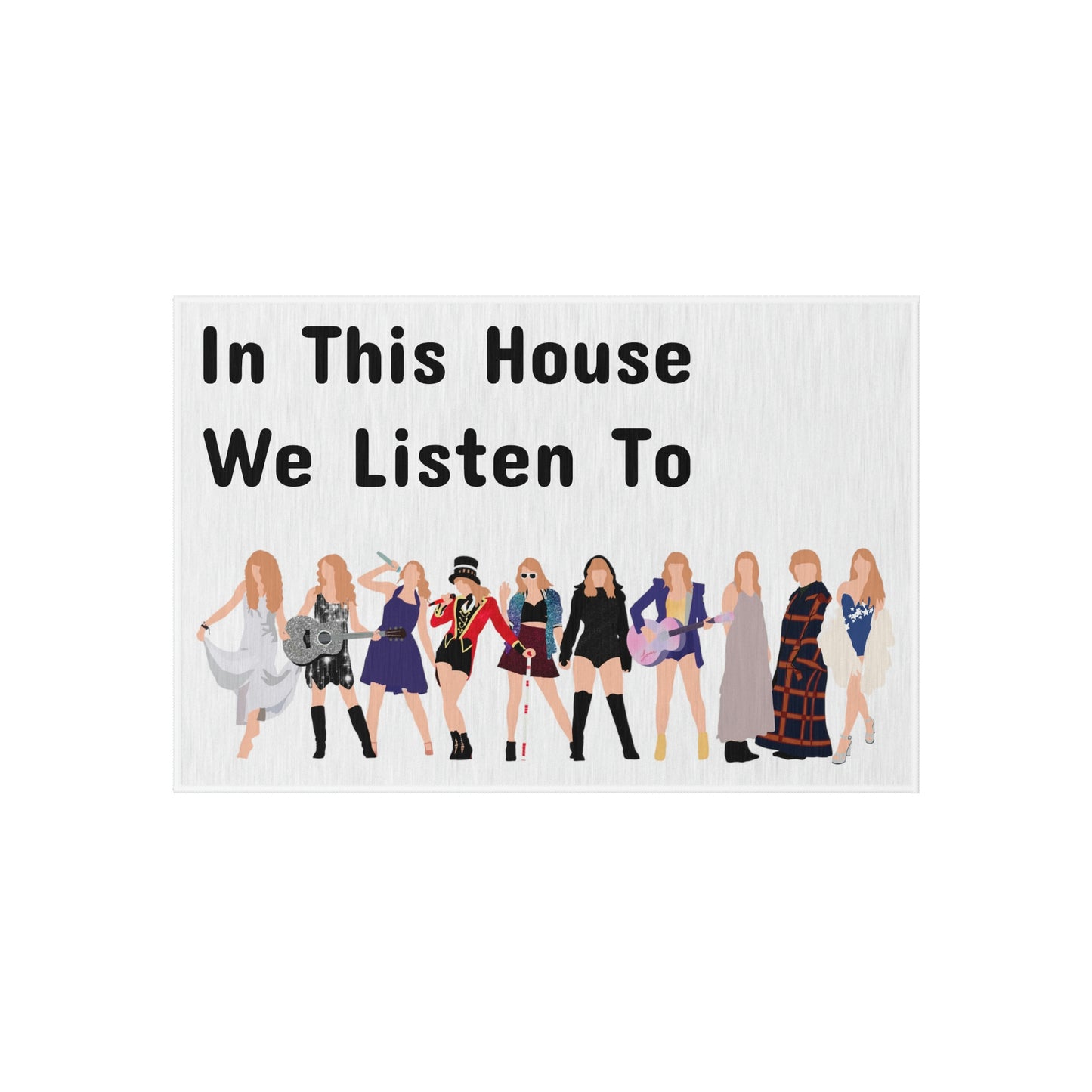 "In This house" Outdoor Welcome mat